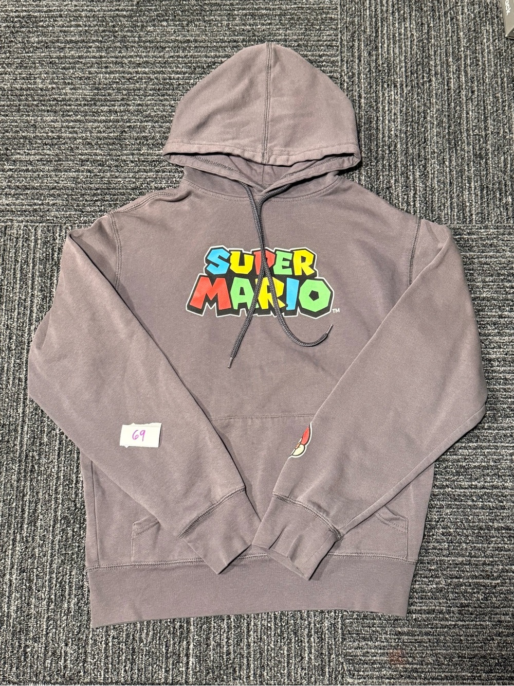 Nintendo Graphic Crewneck Hoodie - Gray